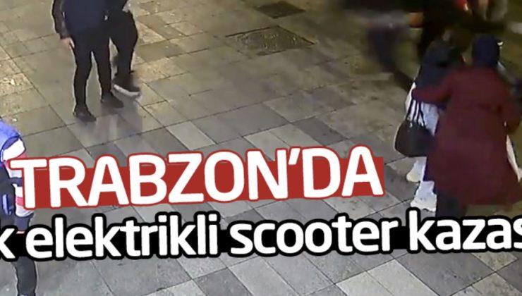 Trabzon’da ilk elektrikli scooter kazası..