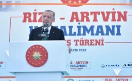 Erdoğan, Rize-Artvin Havalimanı açılışında konuştu: ‘Şu anda uçaklarımız boş gidip geliyor’