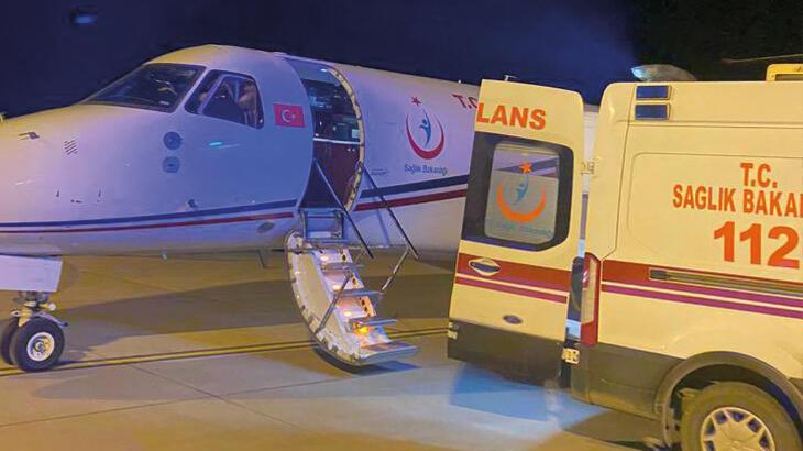 Ambulans uçak, Jiyan bebek için havalandı